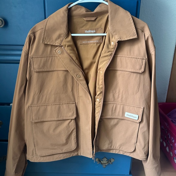 Halfdays Jackets & Blazers - Halfdays Women's Tan Jacket